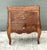 Neoclassical Vintage Italian Trellis Burl Petite Commode For Sale - Image 3 of 11
