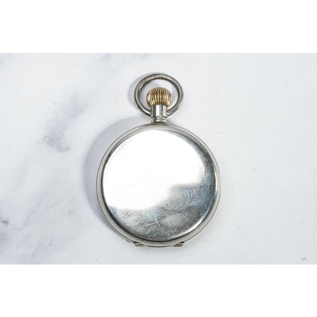 Impressive Large English Antique Crystal Sterling Silver Paperweight Desk Inkwell Goliath Clock For Sale - Image 18 of 18