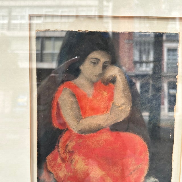 Timoteo Pérez Rubio, Sketch of Rosa Chacel, 1920s, Watercolor For Sale - Image 3 of 18