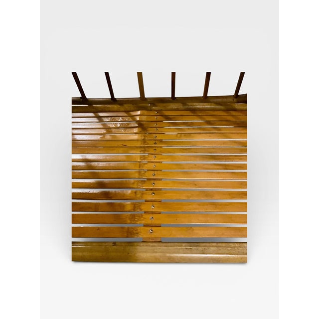 Vintage Bamboo Folding Corner Shelf / Étagerè With Side Panels For Sale - Image 10 of 10