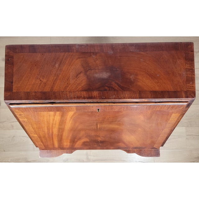 Brown Queen Anne Walnut Ladies Writing Desk, 1920s For Sale - Image 8 of 18
