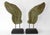 Large Rustic Verdigris Wing Sculpture on Stand For Sale - Image 12 of 12