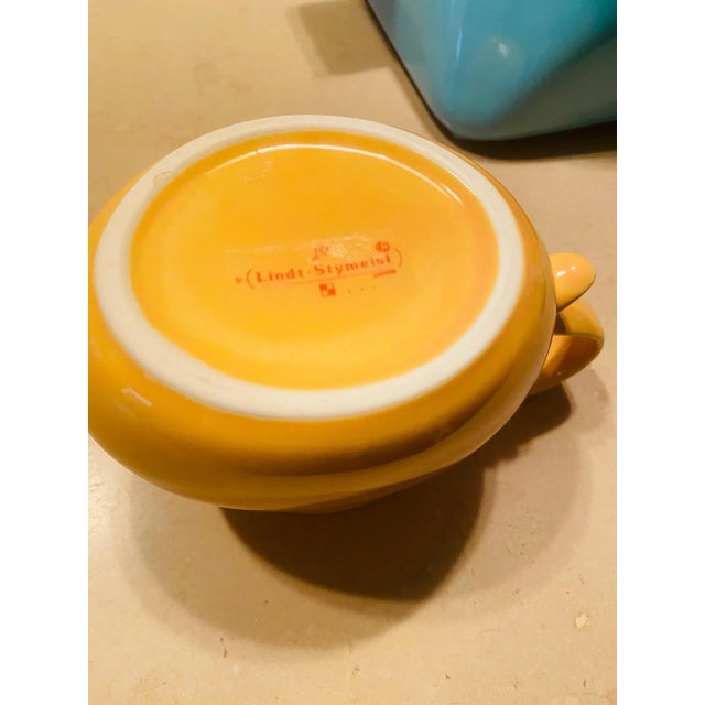 Blue Rare, Never-Used Lindt Stymeist Colorways Serveware Set of 4 - Memphis Postmodern Japan For Sale - Image 8 of 13