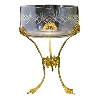Art Nouveau Bowl on Stand, France, 1900s For Sale