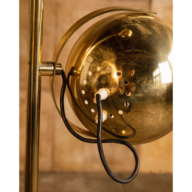 Brass 1970s Brass Double Eyeball Floor Lamp For Sale - Image 8 of 8