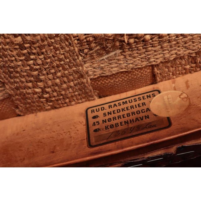 Red Chair in Oak and Nigerian Goat Leather by Kaare Klint for Rud. Rasmussen, 1937 For Sale - Image 16 of 18