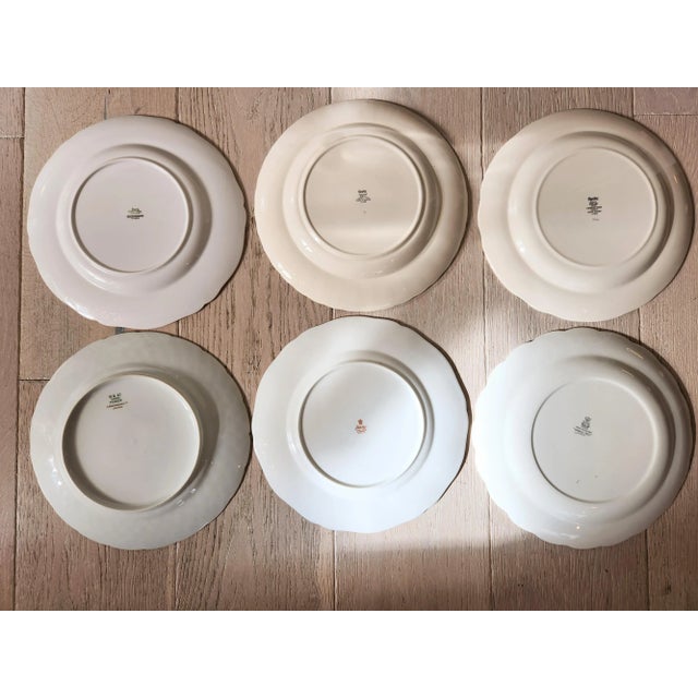 Amethyst Late 19th Century Chinoiserie Dinner Plates- Set of 6 For Sale - Image 8 of 9