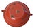 Large Vintage European Red Enameled Bowl For Sale In Los Angeles - Image 6 of 6