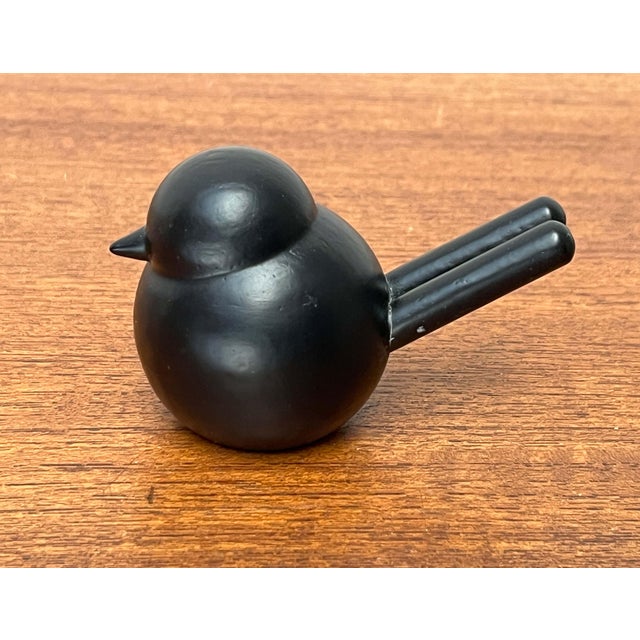 Black Mid-Century Modern Black Wooden Bird from Aarikka, Finland, 1960s For Sale - Image 8 of 11