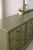 Late 20th Century Vintage 70” Solid Wood Dresser & Mirror – Old Chapel Sagewood™ Finish – Olive Sage Green Designer Refinished Bedroom Piece For Sale - Image 5 of 7
