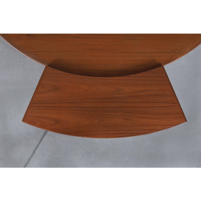 Danish Modern Expanding “Flip-Flap” Dining Table by Dyrlund, 1960s For Sale - Image 10 of 11