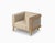 Beige Minimalist Modern Lounge Chair by Julien Renault For Sale - Image 8 of 8
