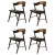 Restored Rosewood Dining Chairs with Upholstery, 1960s, Set of 4 For Sale - Image 11 of 11