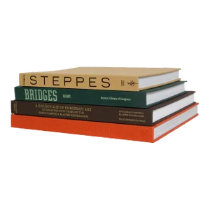 Decorative Books - Cabin Coffee Table Stack - 4 Brown and Orange Books