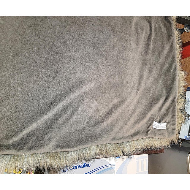 Faux Fur Bear Throw by Restoration Hardware For Sale - Image 11 of 12