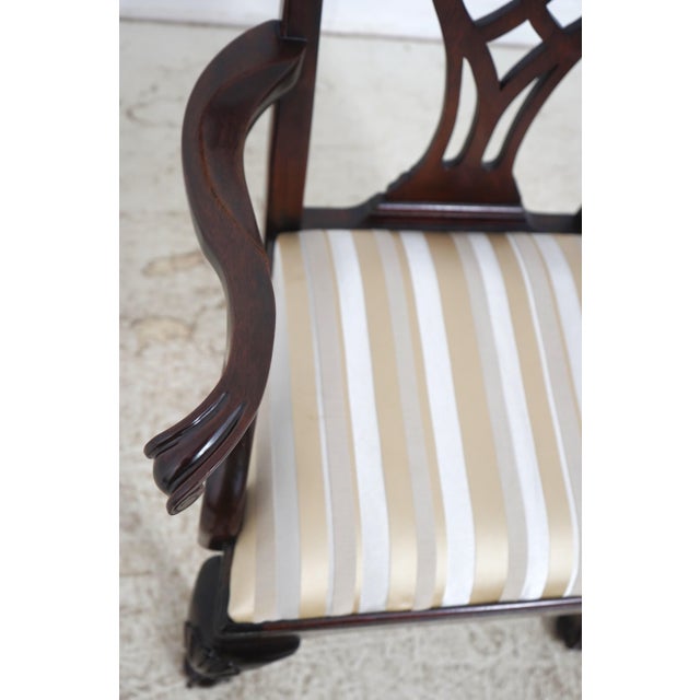 Set of 6 Stickley Mahogany Dining Room Chairs For Sale - Image 9 of 18