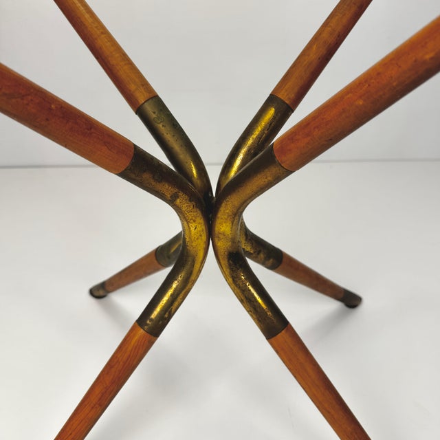 Mid-Century Modern Mid-Century Modern Brass & Glass Coffee Table from Cesare Lacca, Italy, 1950s For Sale - Image 3 of 9