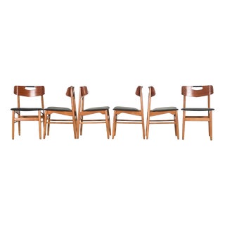 Vintage Chairs in Oak by Bramin, 1960, Set of 6 For Sale