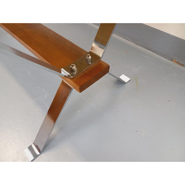 Vintage Coffee Table in Ceramic, Chrome Metal and Wood, 1960s For Sale - Image 16 of 18