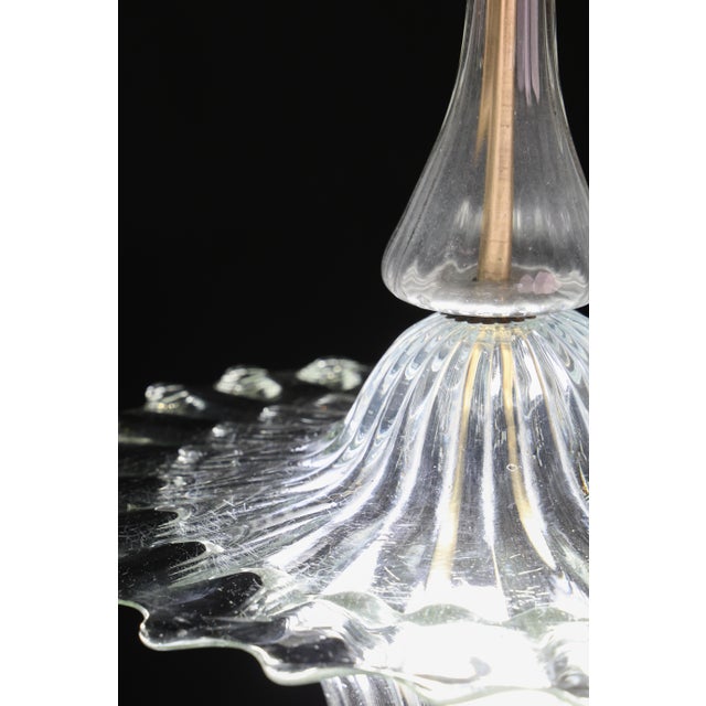 Elegant Art Decò Murano Glass Lantern by Barovier E Toso Pendant Light, 1950 For Sale - Image 14 of 17