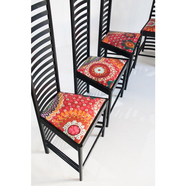 292 Chairs by Charles Rennie Mackintosh for Cassina, Italy, 1990s, Set of 4 For Sale - Image 10 of 18