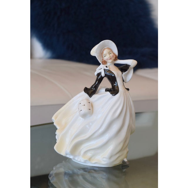 Art Deco Royal Doulton "Autumn Breezes Figurine" For Sale - Image 3 of 5