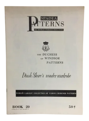 Spadea "Dinah Shore's Wonder Wardrobe" Vintage Dress Pattern