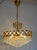 Brass & Lead Crystal Chandelier from Joska, 1970s For Sale - Image 10 of 16