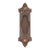 Antique Victorian Cast Iron Reading Pocket Door Pull For Sale