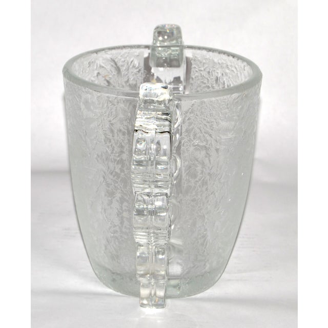 Daum Nancy 1930 Art Deco Pierre d'Avesn Etched Fine Art Glass Vase Four Handles Daum France For Sale - Image 4 of 15