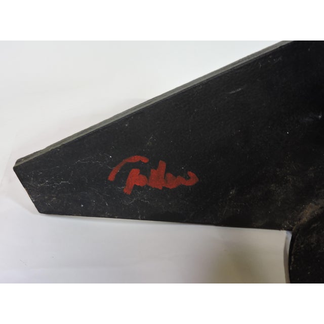 Brown 1990s Large Abstract Welded Steel Sculpture "Assemblage" by David Tothero For Sale - Image 8 of 9