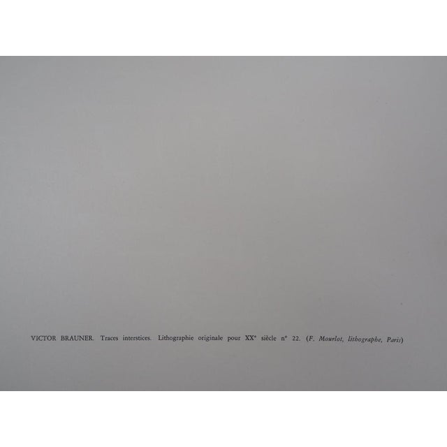 Victor Brauner, Portrait Surréaliste (Traces Interstices), Lithograph For Sale - Image 6 of 7