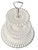 Vintage Fenton Milk Glass Tidbit Server With Silver Crest Rim and Metal Handle For Sale - Image 9 of 12