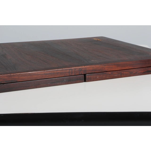 Rosewood Wall Mirror by Aksel Kjersgaard, Denmark, 1970s For Sale - Image 6 of 7