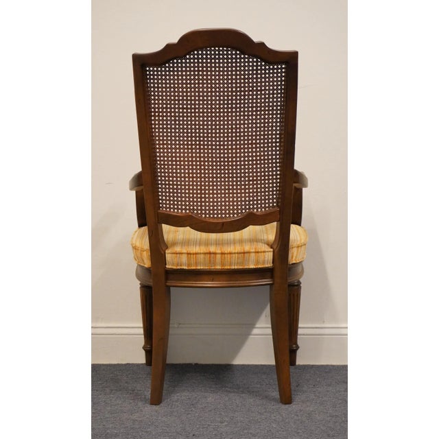 Set of 2 Ethan Allen Classic Manor Solid Maple Cane Back Dining Arm Chairs 15-6012a For Sale - Image 9 of 12