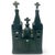 Sculpture Materials Vintage Mexican Barro Negro Black Clay Mission Church Cathedral Folk Art Pottery For Sale - Image 7 of 10