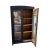 This charming Hungarian black cabinet, adorned with glass doors that whisper tales of timeless elegance. Crafted from...