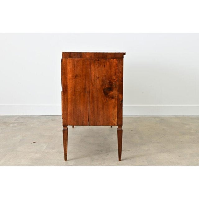 French Italian 19th Century Two-drawer Inlay Commode For Sale - Image 3 of 14
