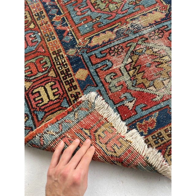 Boxed Tri-Medallion Antique Persian Northwest Karaja Rug - 3.1 X 4.2 ...