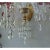 C1800 British George III Ormolu/ Cut Glass/ Pink Crystal 3 Candle Wall Sconce For Sale - Image 12 of 18
