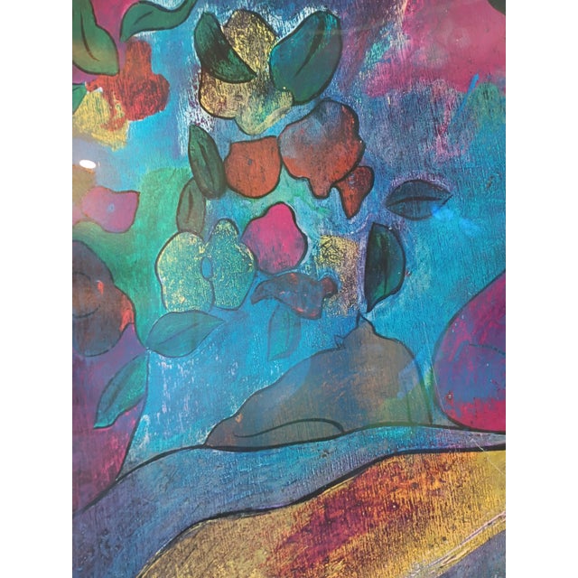 Drawing/Sketching Materials 2000s Linda Le Kinff "Annabella" Seriolithograph Print - Framed For Sale - Image 7 of 9