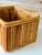 Contemporary Vintage Boho Coastal Pencil Reed Rattan Storage Basket Box by Marco Basketware For Sale - Image 3 of 11