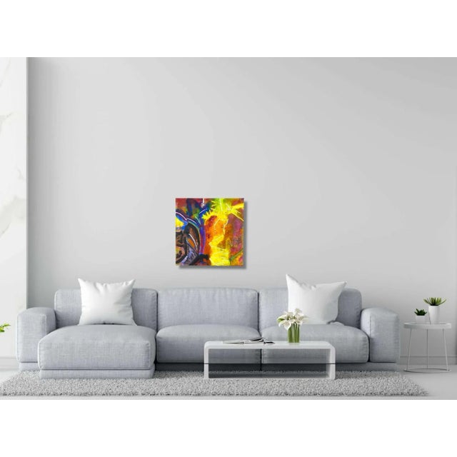 Abstract Charles Schorre (1925-1996) Power Place 1 Abstract Expressionist Modern Oil Painting on Canvas For Sale - Image 3 of 5