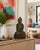 Traditional Smiling Young Buddha Statue Bronze Antique For Sale - Image 3 of 13