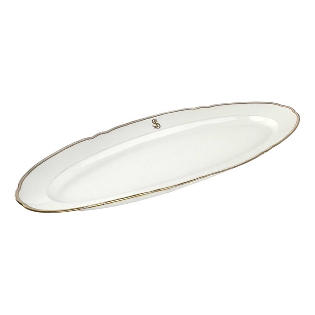 Antique Porcelain Serving Plate For Sale