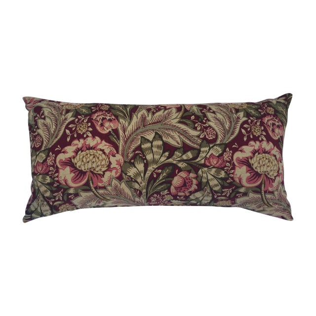 Woven Floral Pillow For Sale