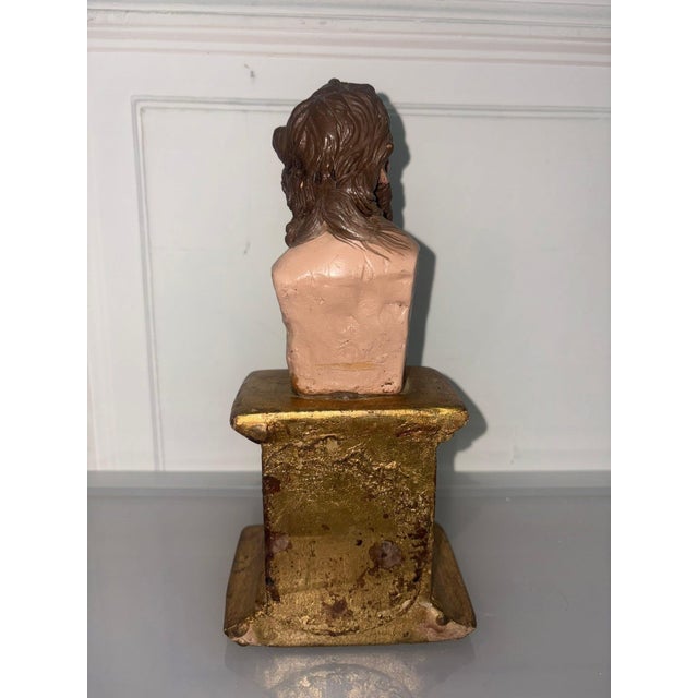 Glass Christ Bust, 1920s For Sale - Image 4 of 9