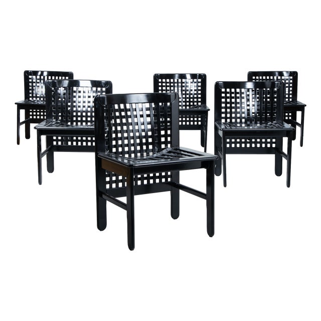 Chairs by Titina Ammannati and Giampiero Vitelli for Pozzi and Verga, 1970s, Set of 6 For Sale