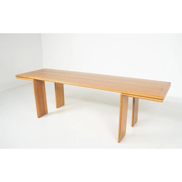 Mid-Century Modern Wooden Dining Table, 1980s For Sale - Image 12 of 13