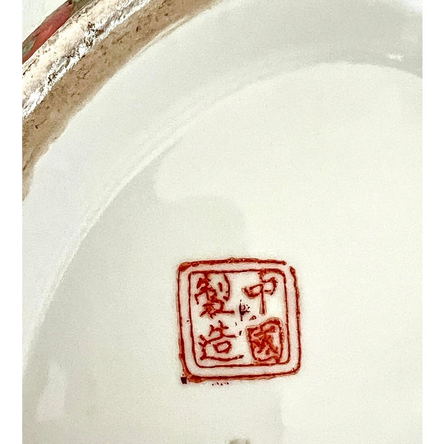 Mid 20th Century Chinese Rose Medallion (Famille Rose) Porcelain Soup Tureen With Gilt Finish For Sale - Image 11 of 11